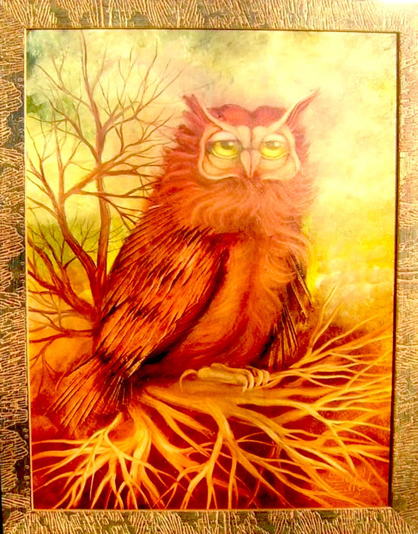 313 Bruno the owl 40x50cm